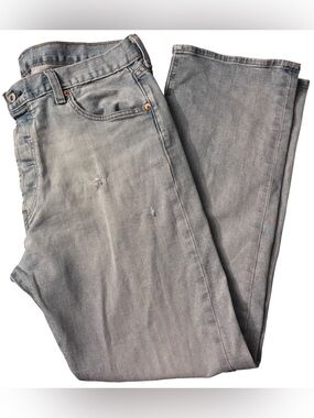 Signature by Levi Strauss Faded Light Gray Straight Jeans